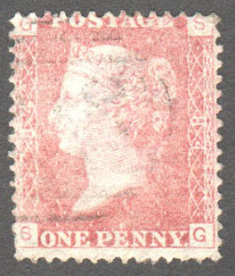 Great Britain Scott 33 Used Plate 84 - SG - Click Image to Close